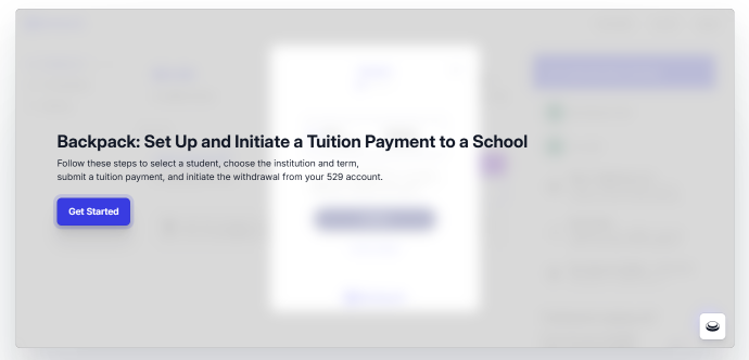 Backpack: Set Up and Initiate a Tuition Payment to a School video